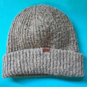 David and Young Womens Ribbed Knit Winter Toque One Size Taupe Beanie Outdoors
